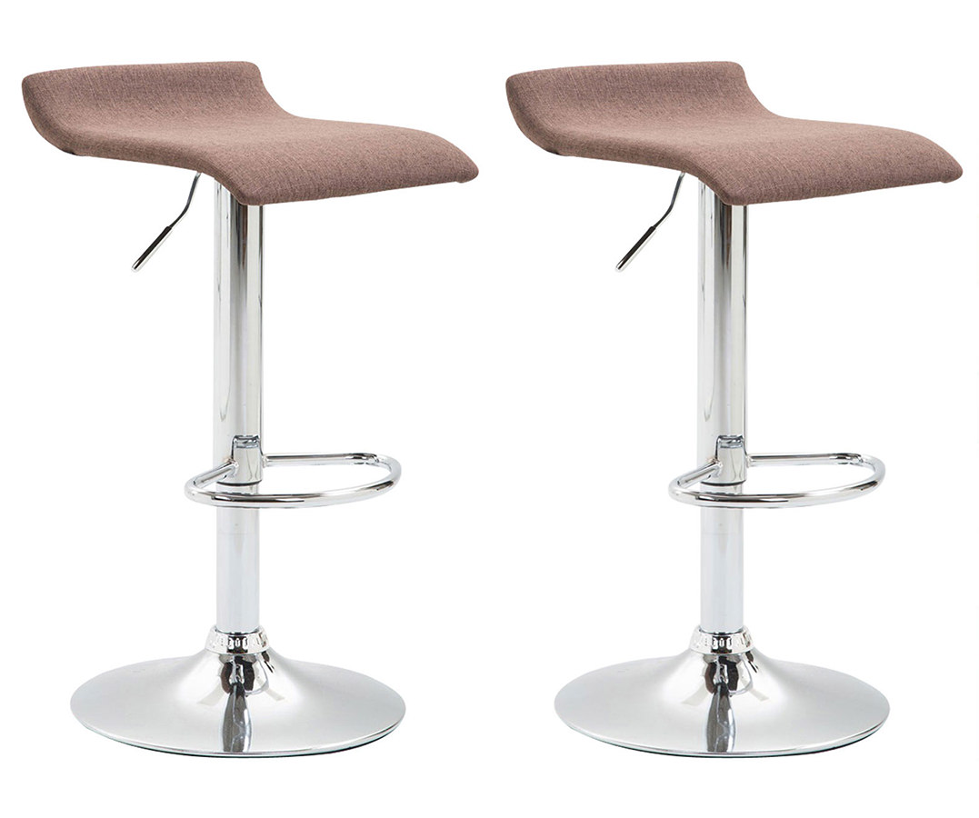 Set 2 sgabelli bar DYN V2 in tessuto