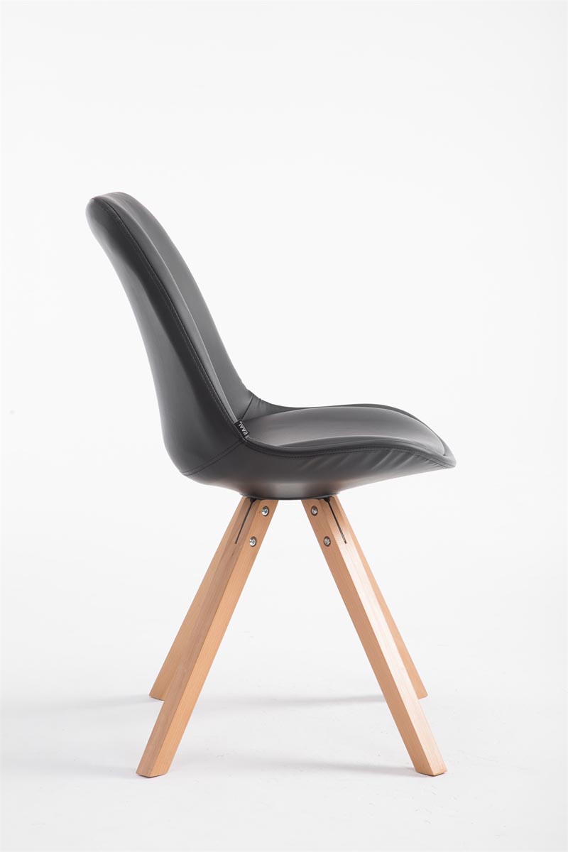 Sedia pranzo Laval in similpelle gambe quadrate