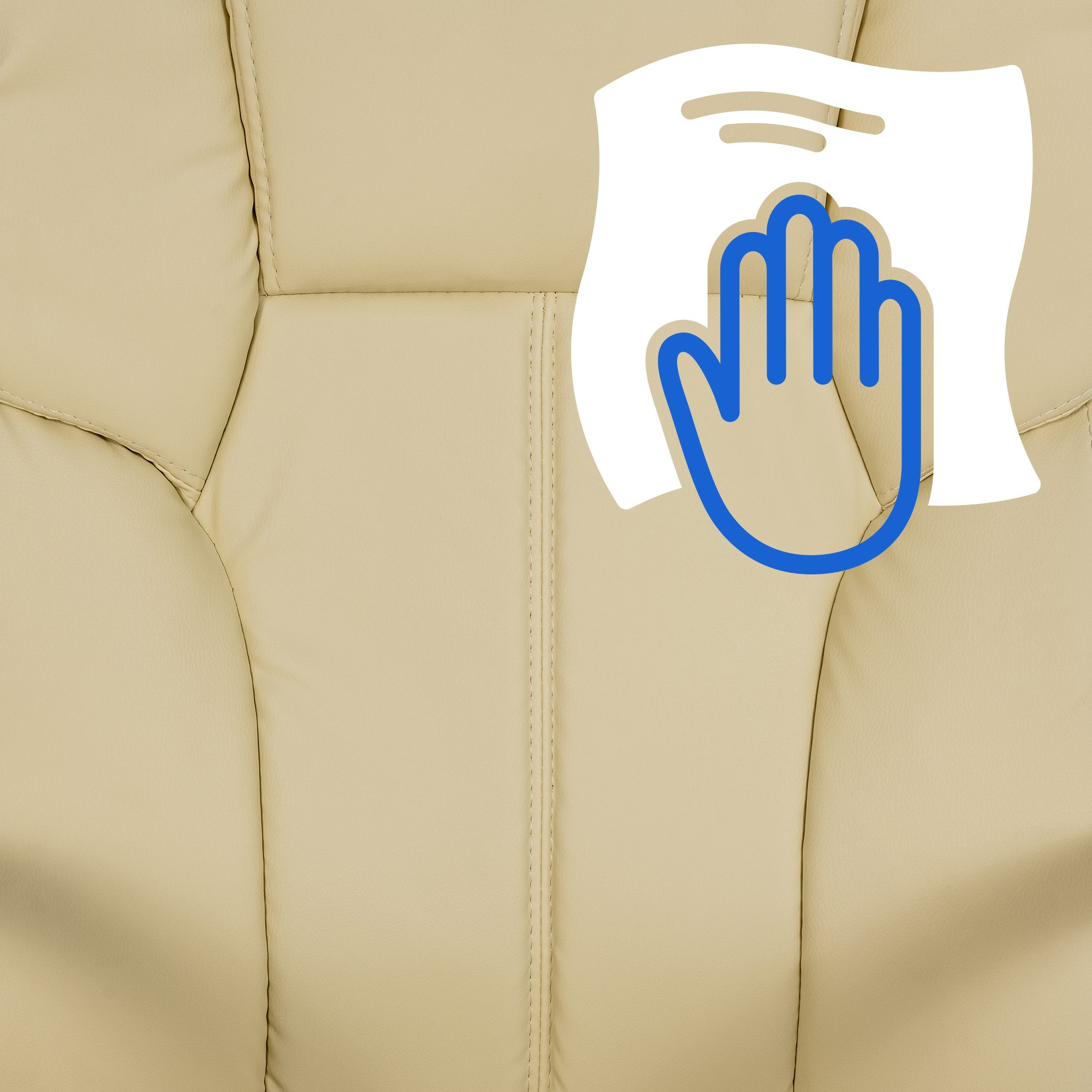 Poltrona ufficio XXL Xanthos in similpelle