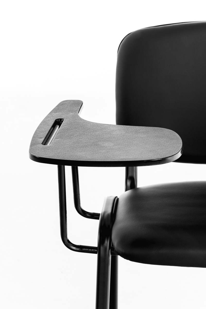 Sedia Ken in similpelle con tavolino ribaltabile