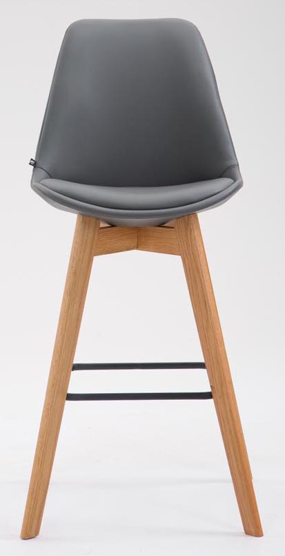Set 2 sgabelli cucina Metz in similpelle