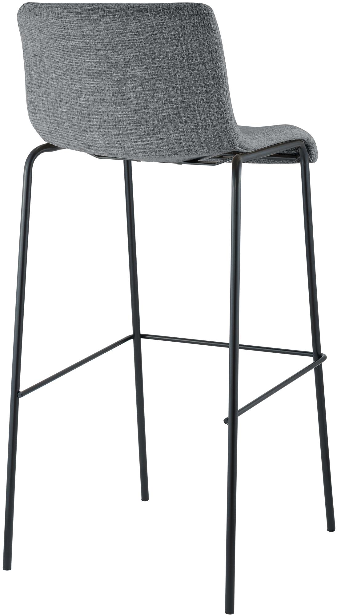 Sgabello da bar Hover in tessuto con base a quattro gambe