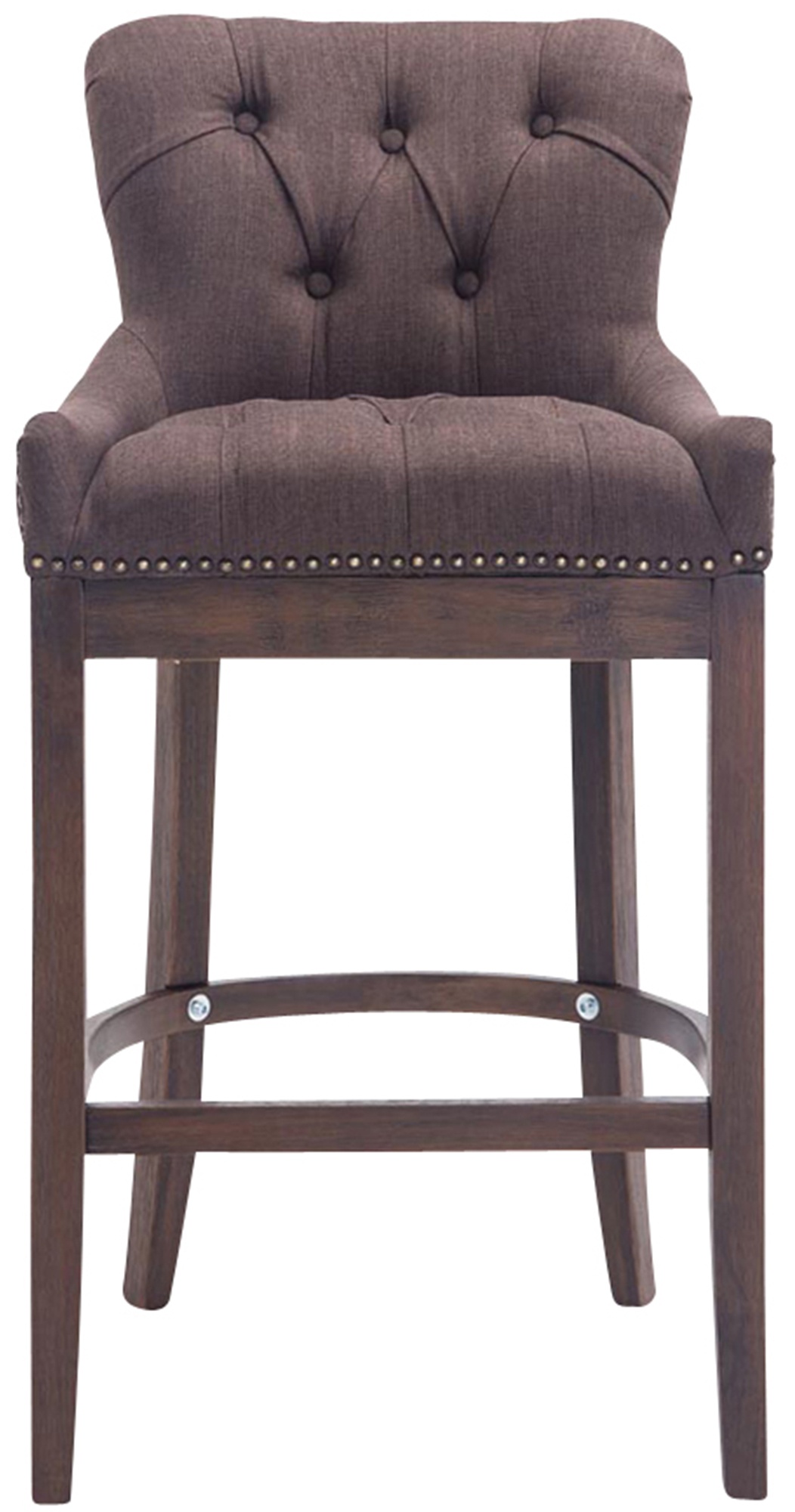 Sgabello Lakewood stoffa antico-scuro
