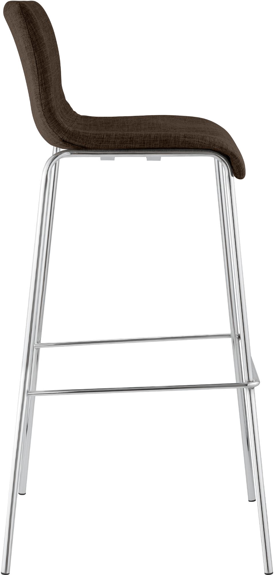 Sgabello da bar Hover in tessuto con base a quattro gambe