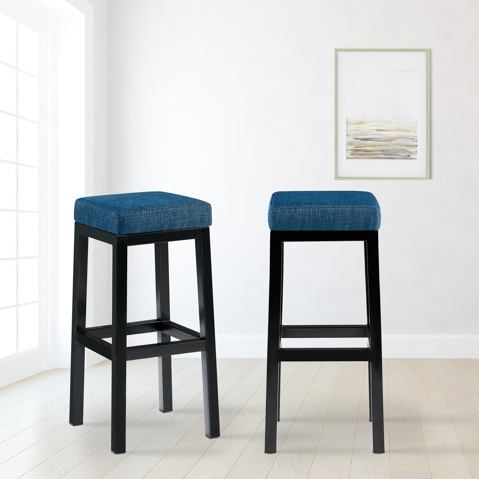 Sgabello Taylor Altezza seduta 83 cm Struttura in metallo nero