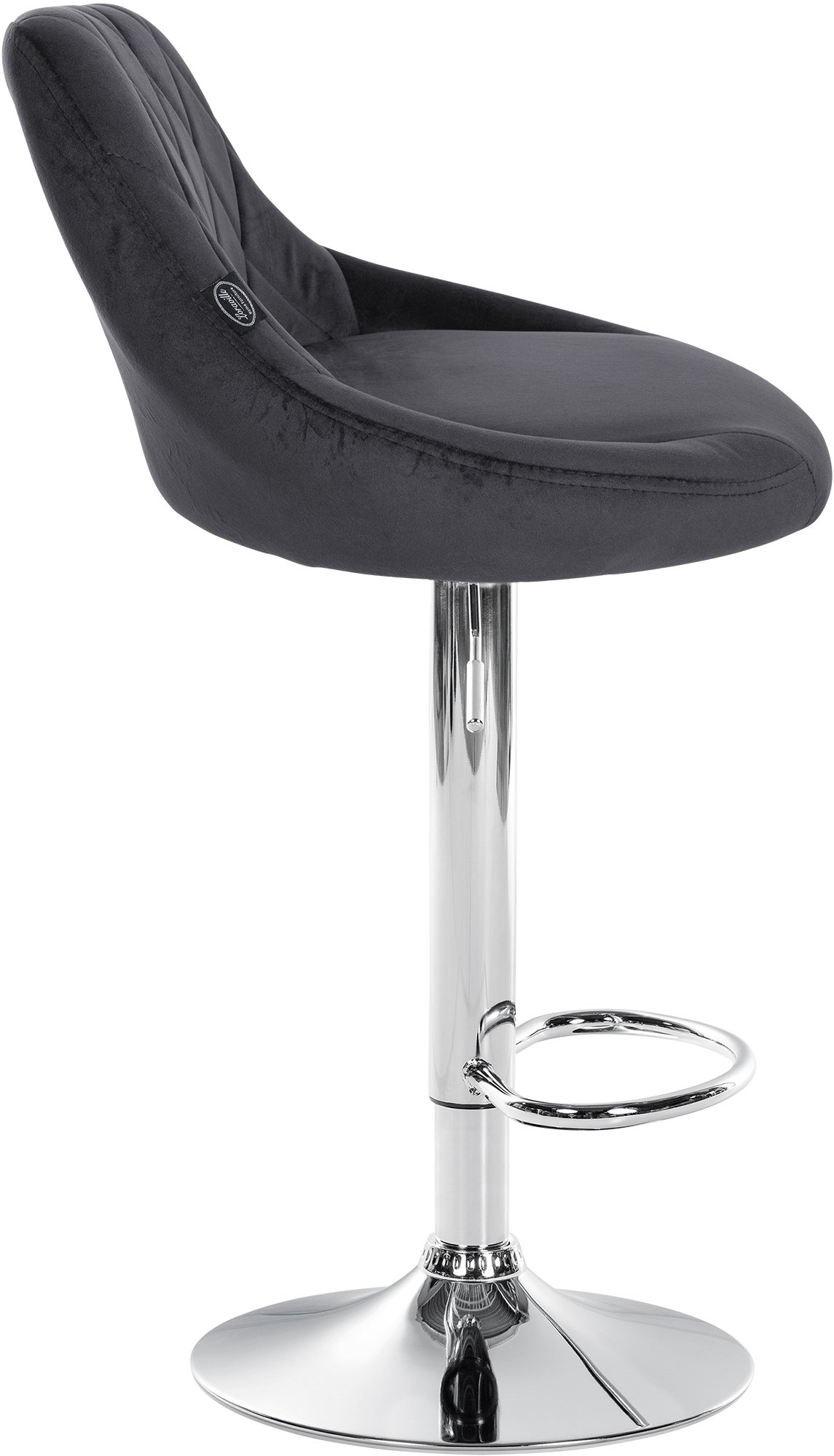 Set di 2 sgabelli da bar Lazio Velvet