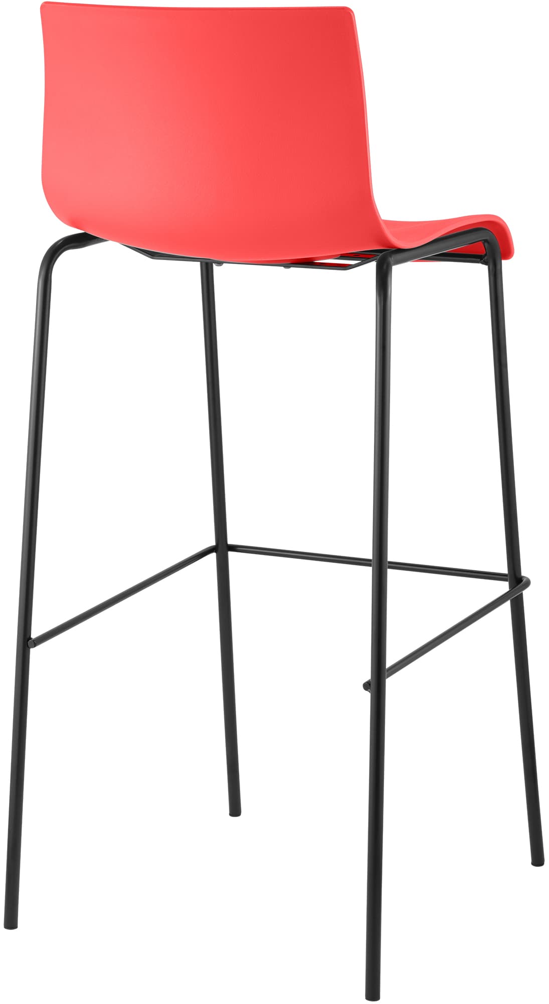Set di 2 sgabelli da bar Hover in plastica con base a 4 gambe