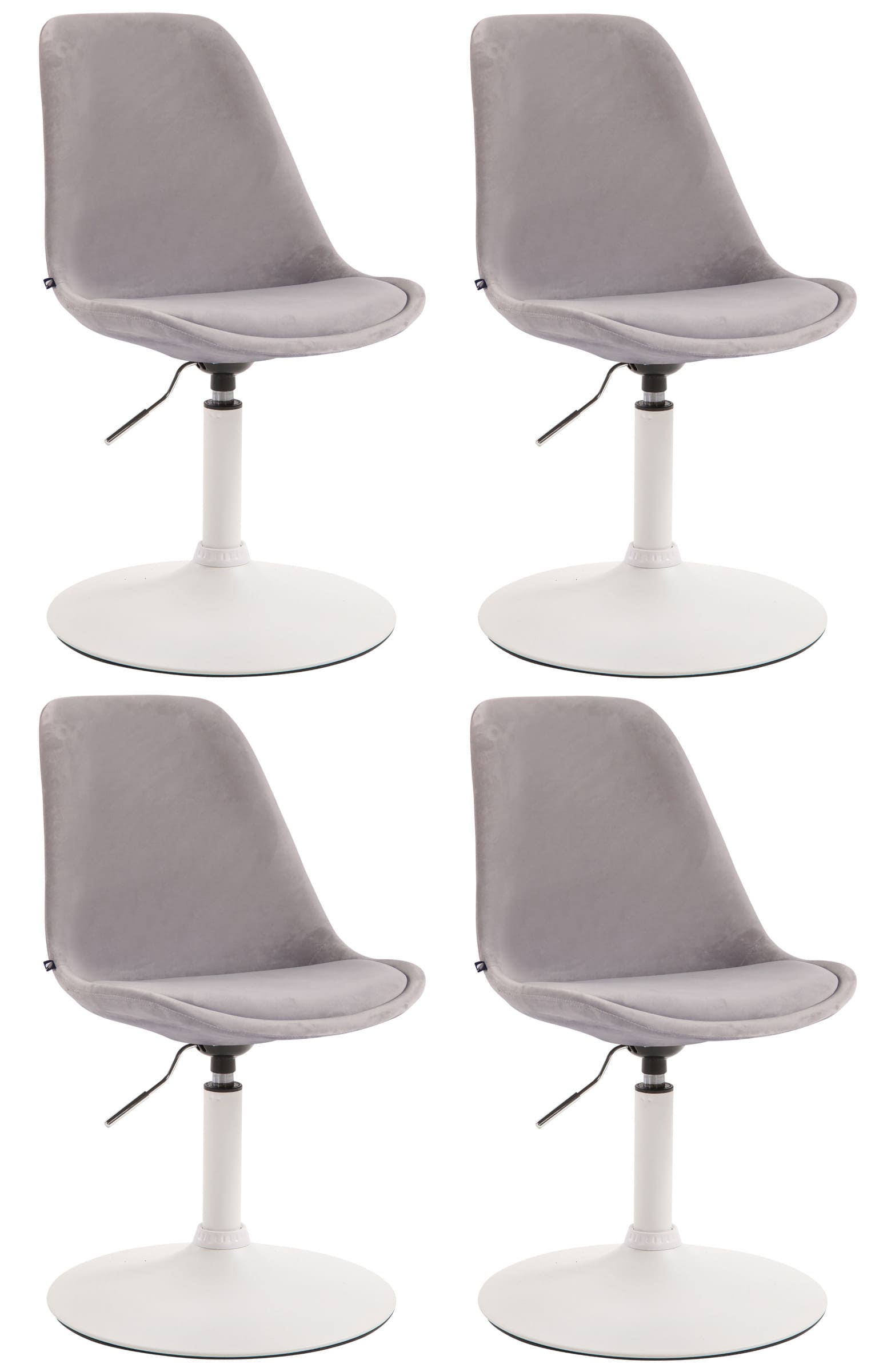 Set di 4 sedie da pranzo Maverick Velvet