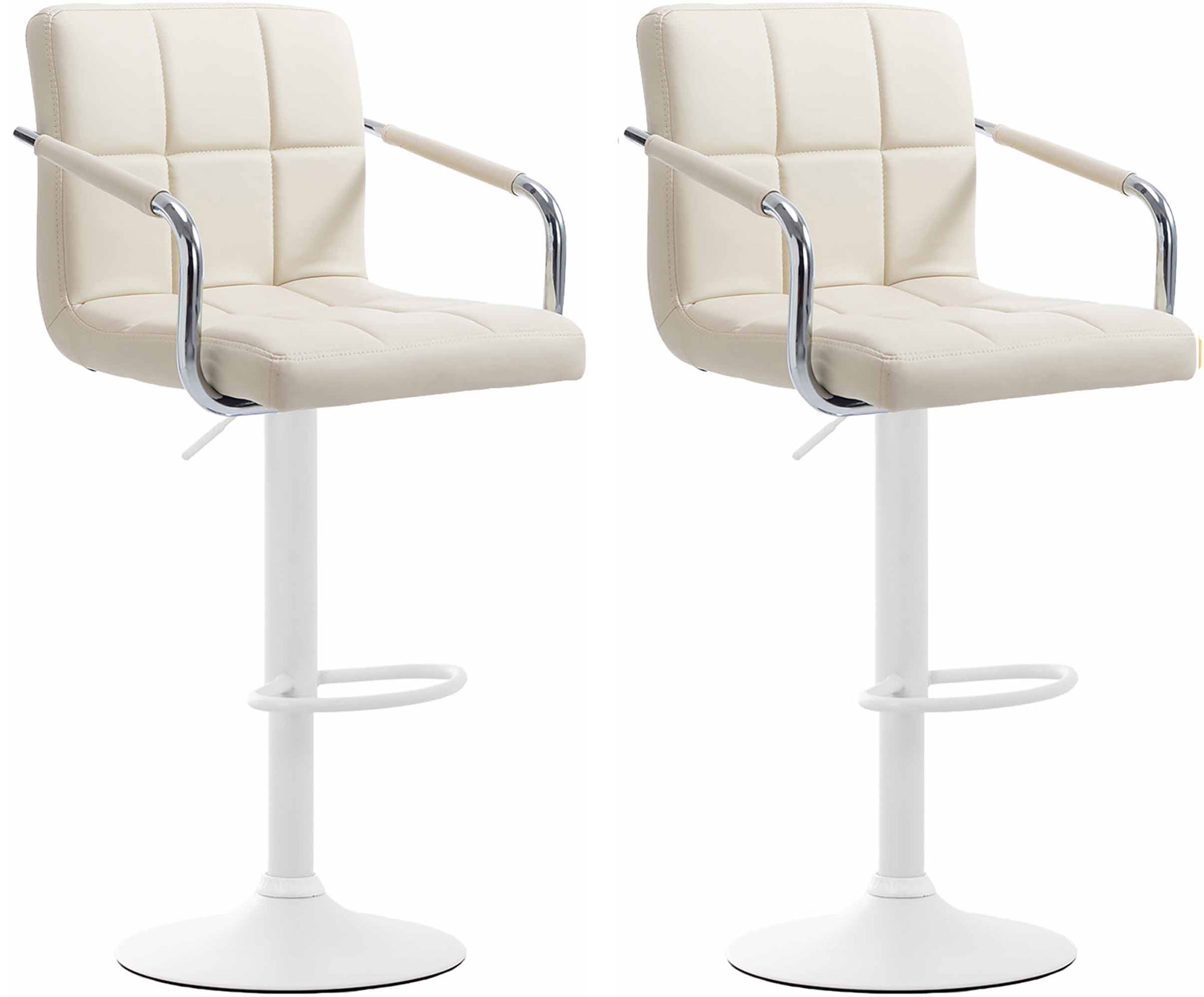 Set 2 sgabelli design Lucy V2 in similpelle