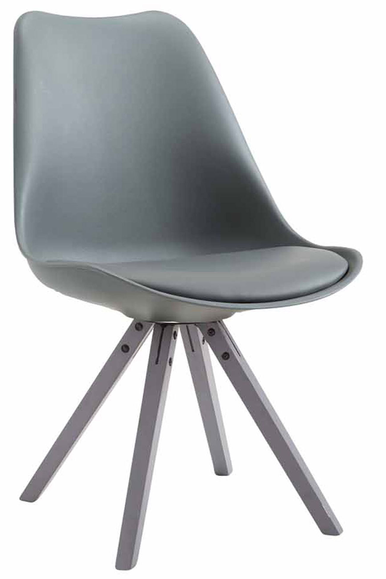Sedia Toulouse in similpelle gambe quadrate