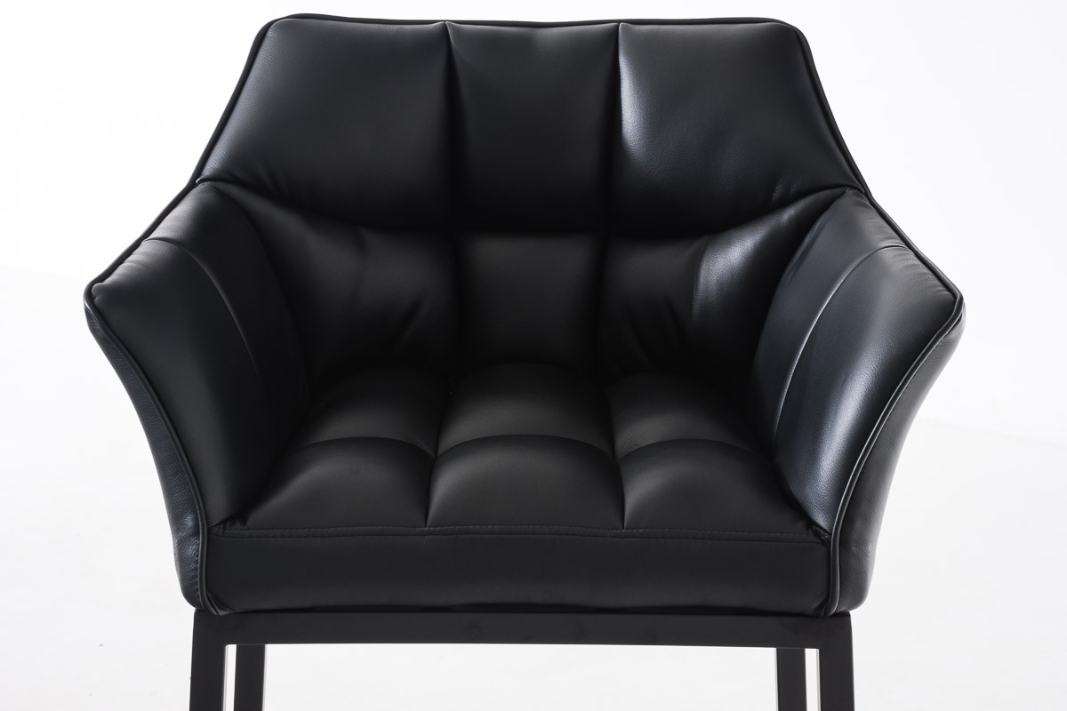 Sgabello da Bar Damaso in Similpelle con Base a Quattro Gambe