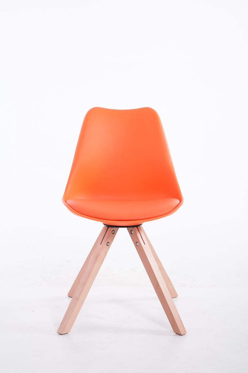 Sedia Toulouse in similpelle gambe quadrate