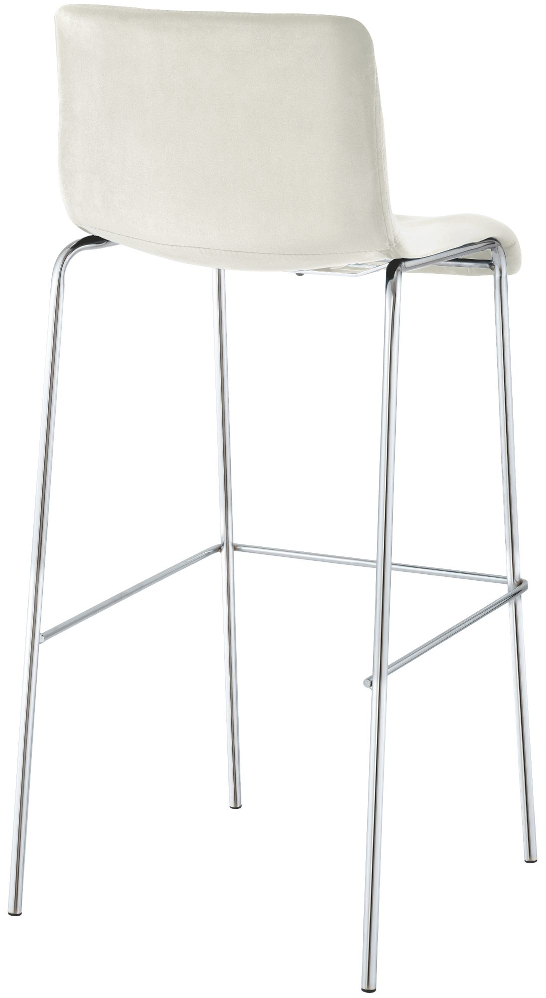 Sgabello da Bar Hover, Velluto, Gambe Cromate