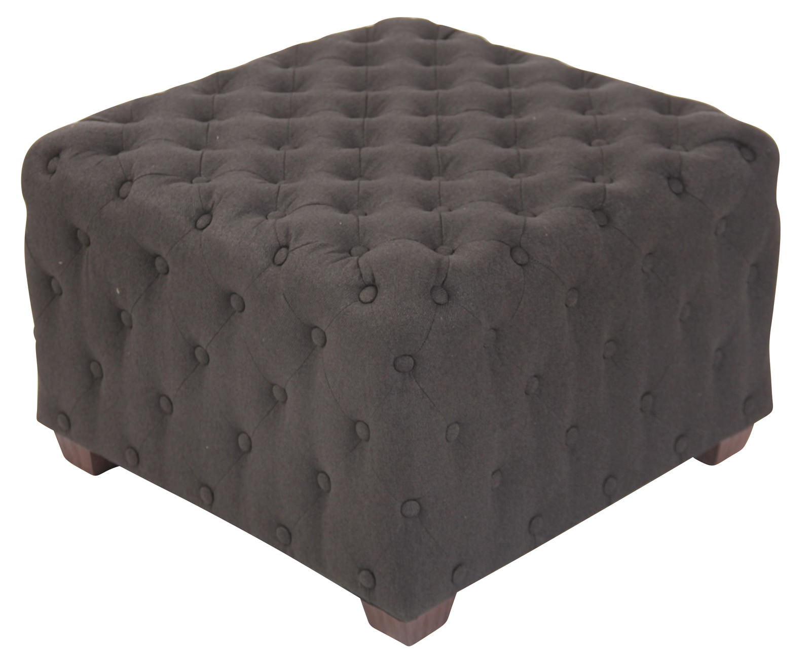 Pouf trapuntato Nimes in tessuto