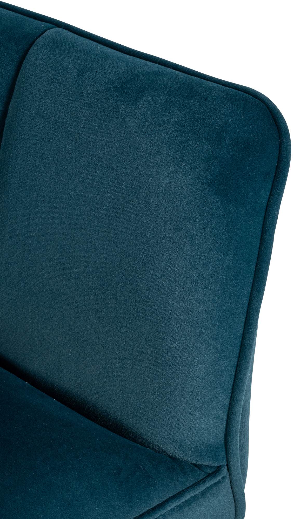 Set di 2 sgabelli bar Damaso in velluto con base a quattro gambe