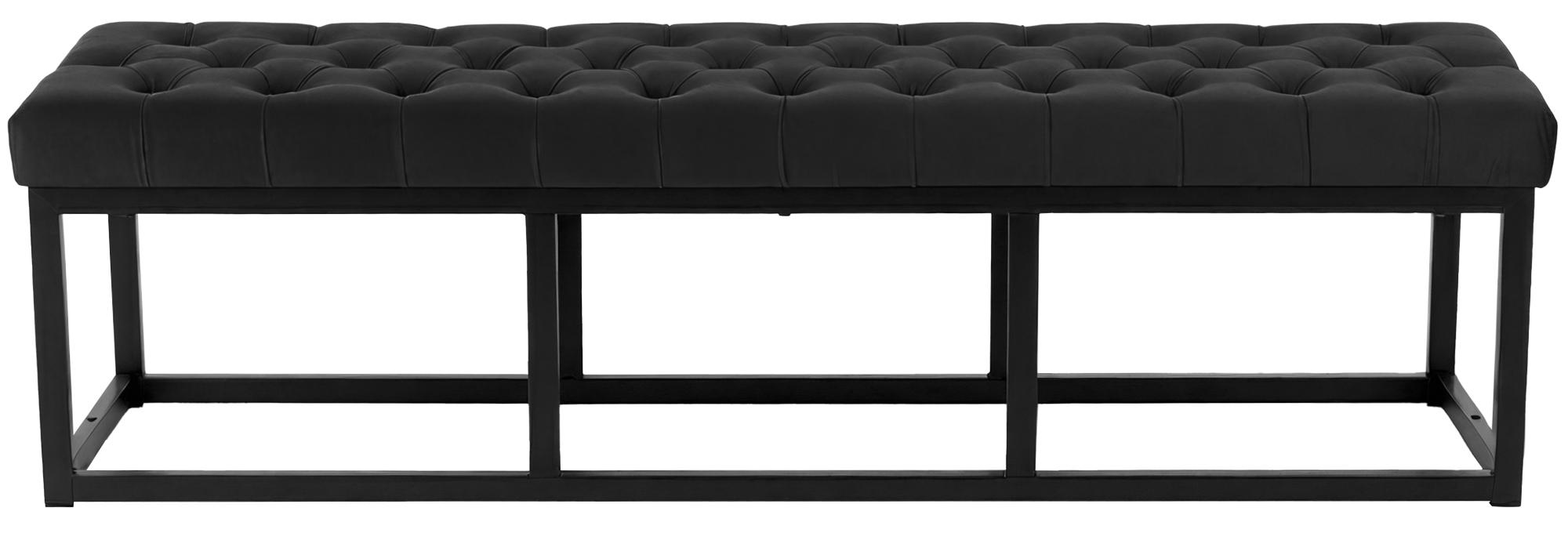 Panca Polson Velluto Nero