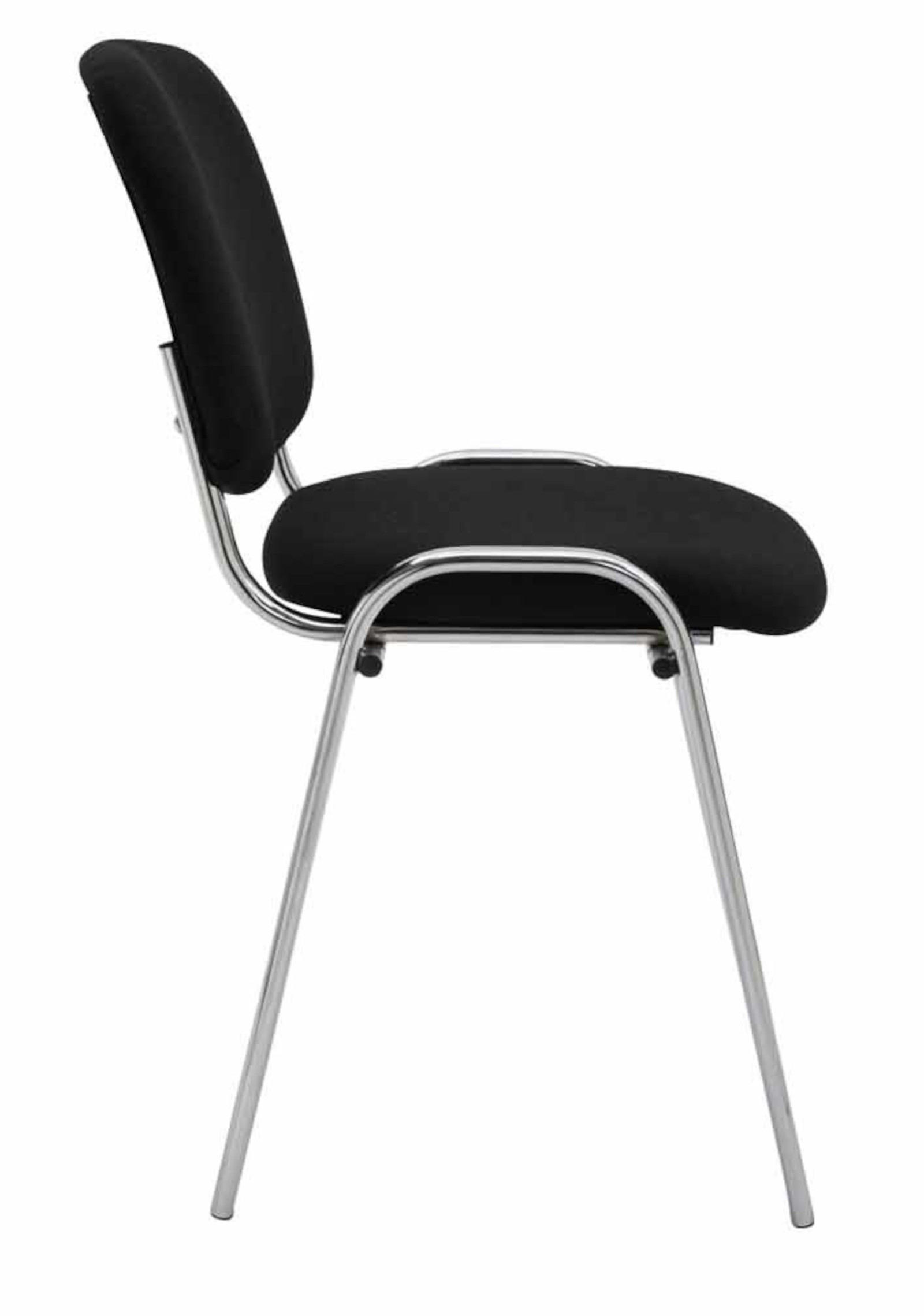 Set di 4 sedie Ken Chrome in tessuto