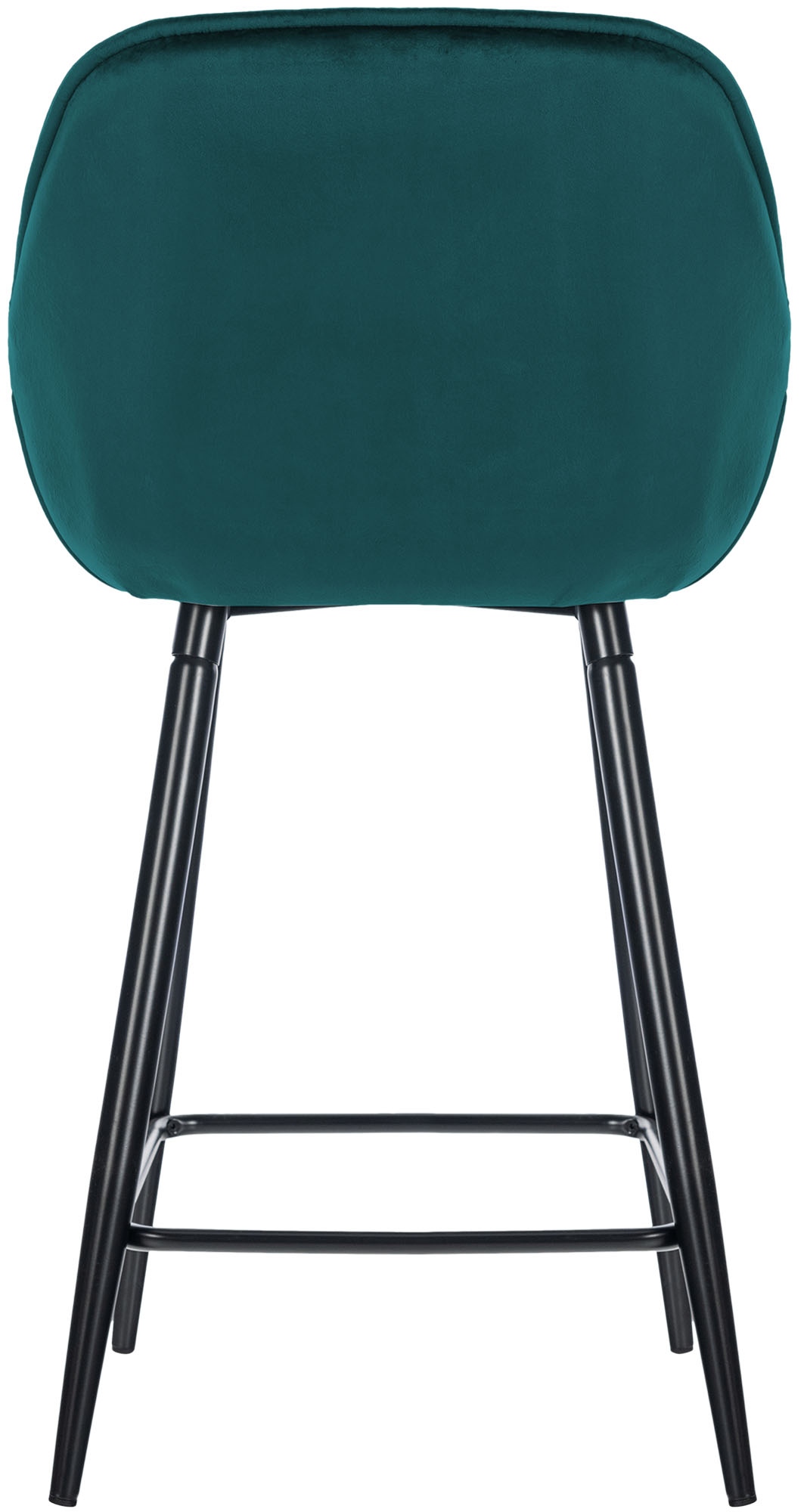 Sgabello da bar Gibson in velluto altezza seduta 76 cm