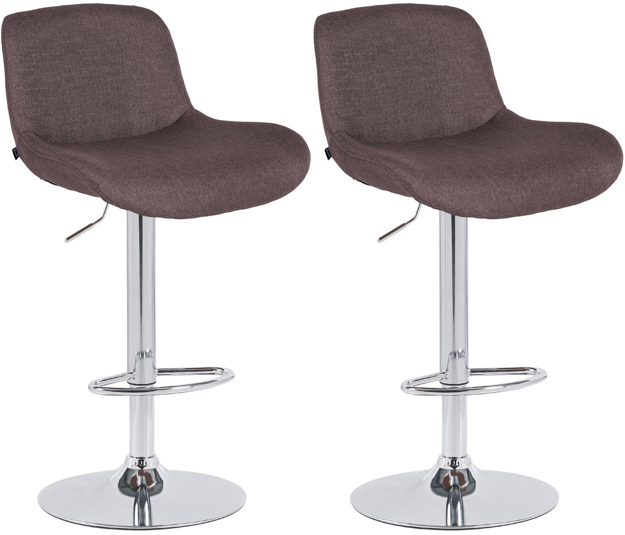Set di 2 sgabelli da bar Solon cromo