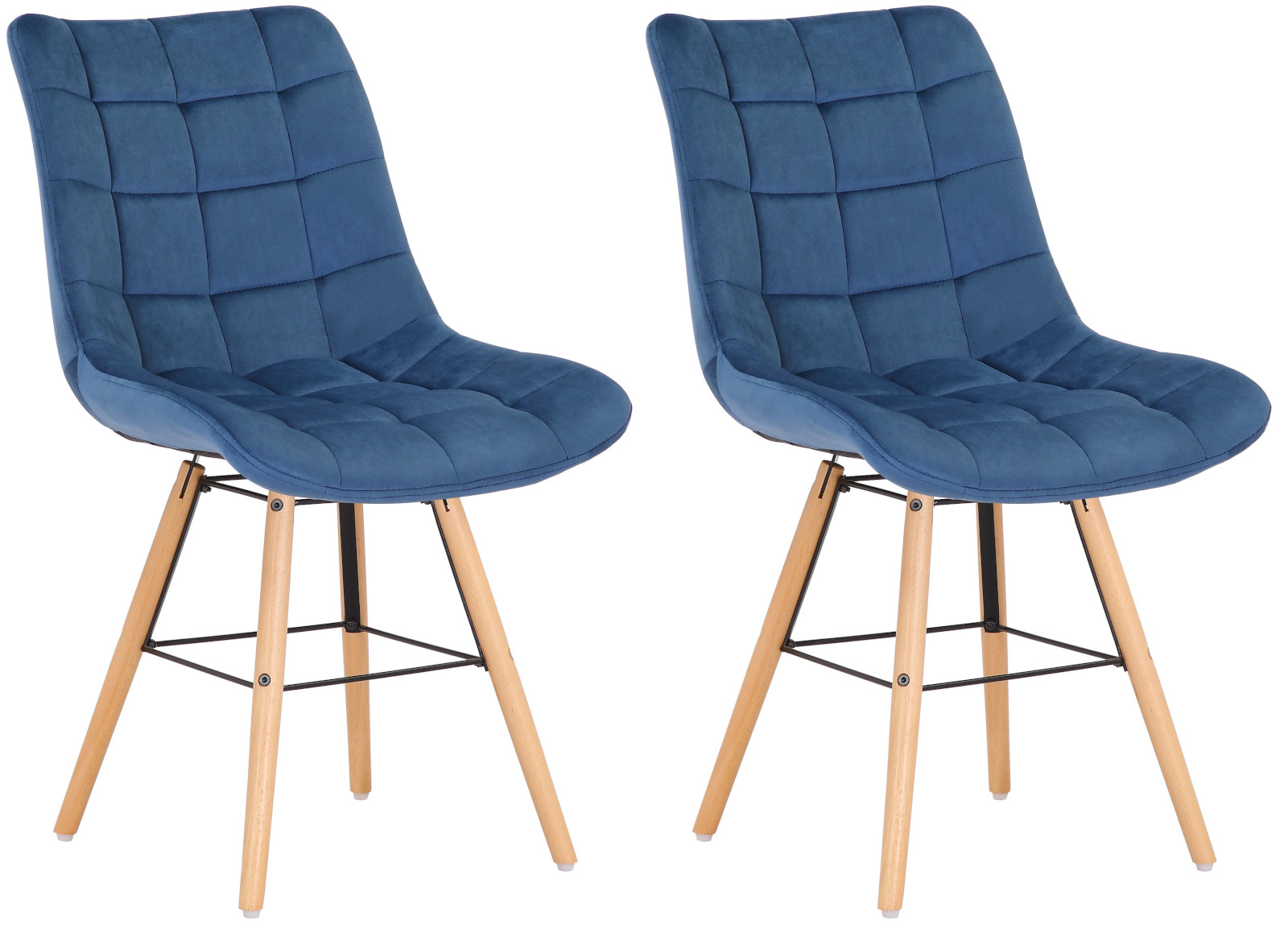 Set di 2 sedie da pranzo Leni Velvet