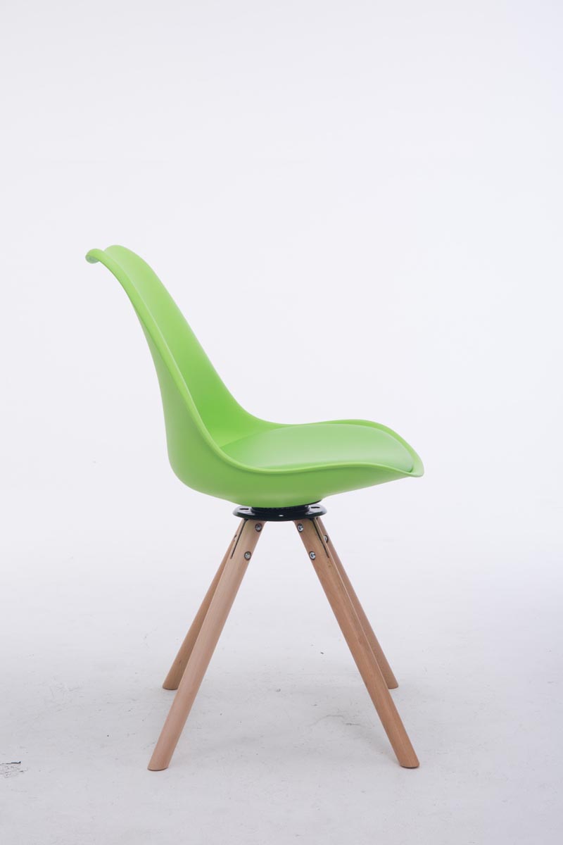 Sedia design Troyes Girevole Similpelle Rotondo