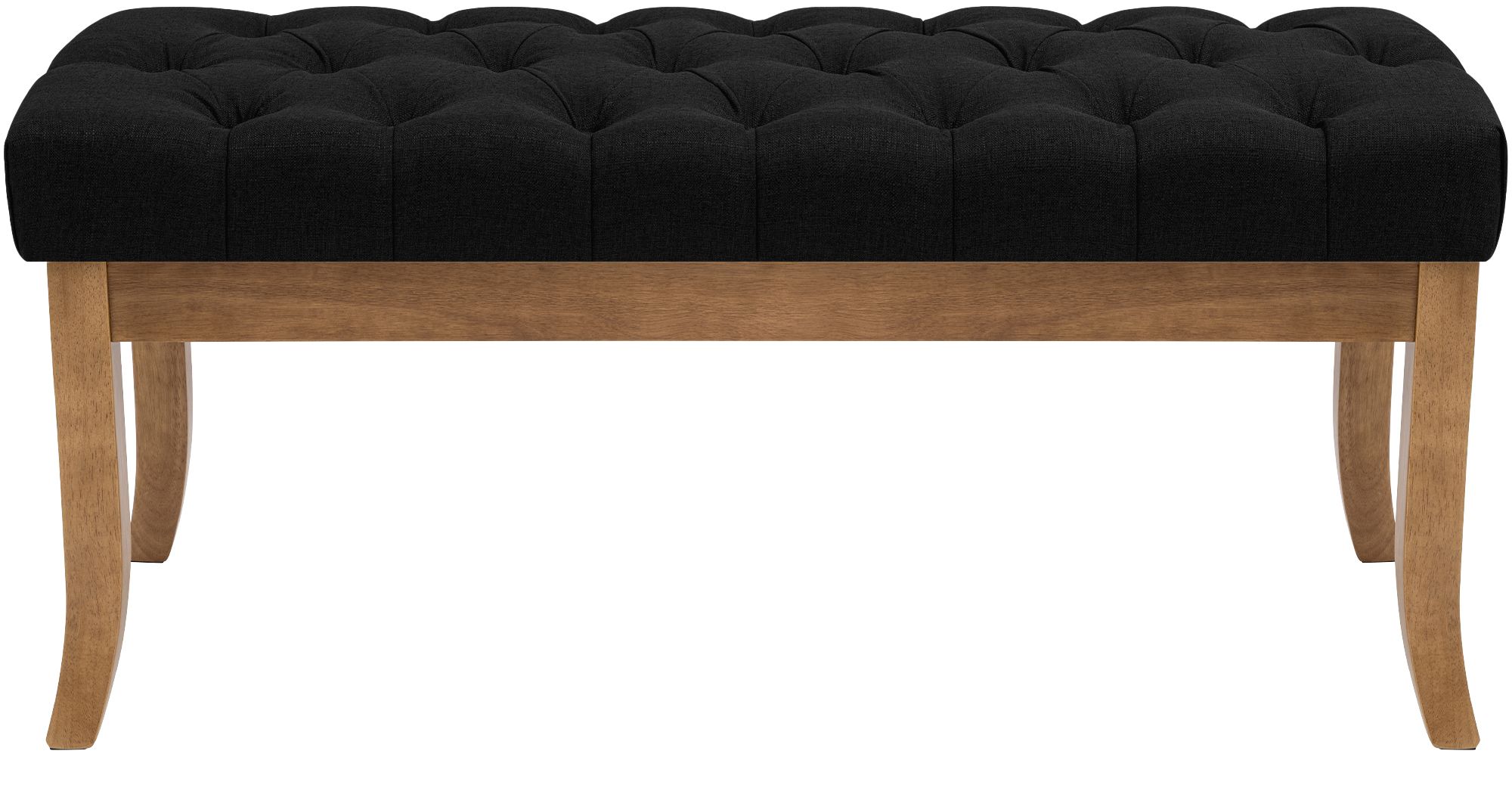 Panca design RAMSES in legno chiaro antico tessuto