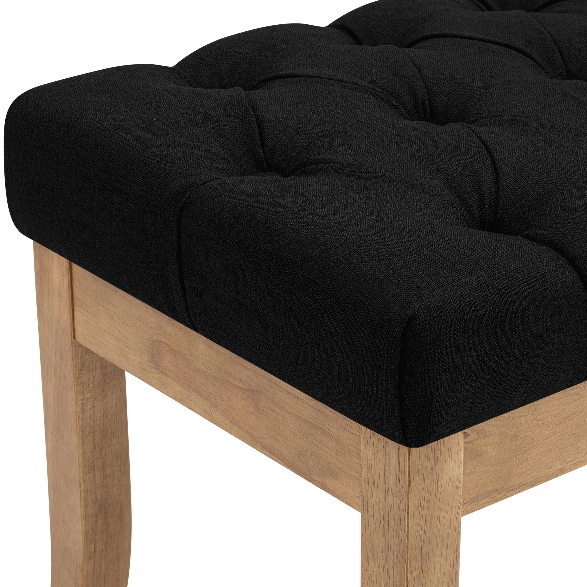 Panca design RAMSES in legno chiaro antico tessuto
