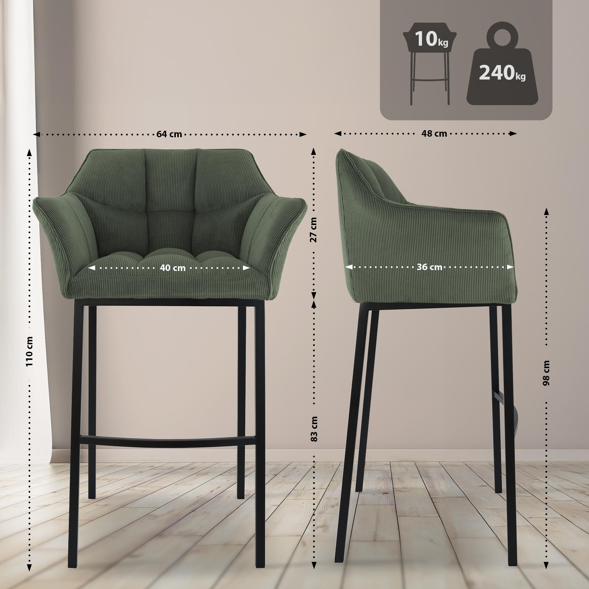 Sgabello Bar Damaso con Rivestimento In Corda e Base a Quattro Gambe