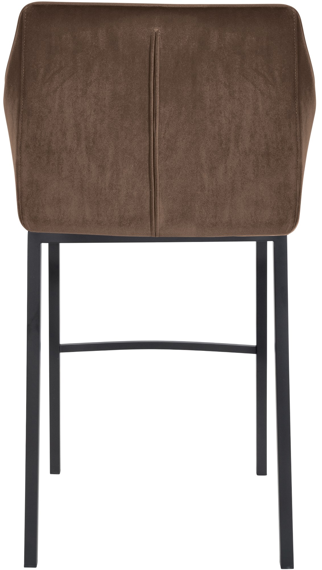 Set di 2 sgabelli bar Damaso in velluto con base a quattro gambe