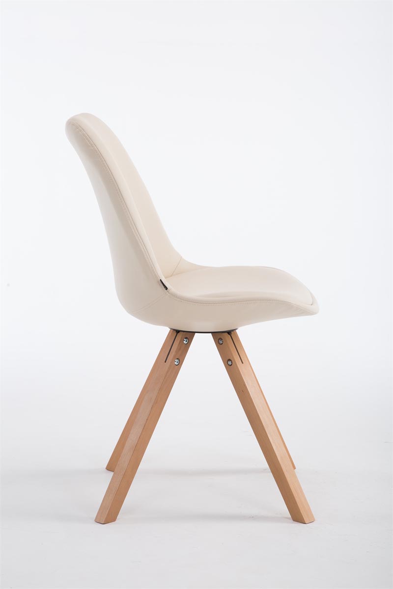 Sedia pranzo Laval in similpelle gambe quadrate