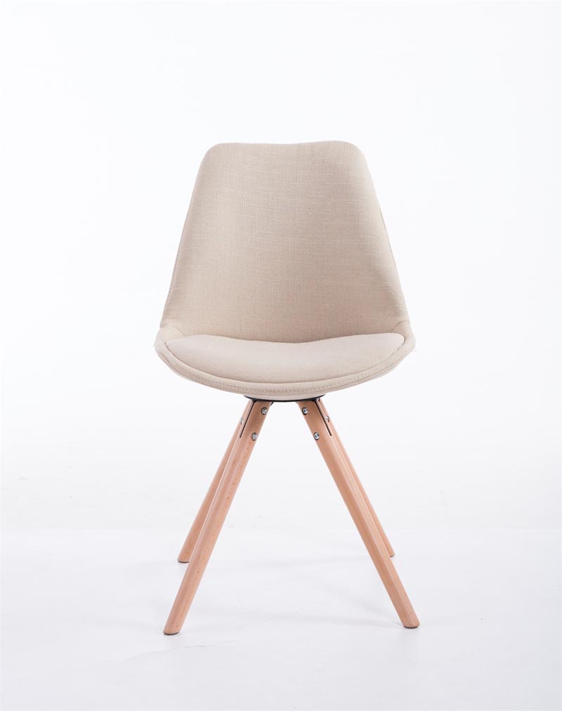 Sedia Toulouse in stoffa gambe tonde