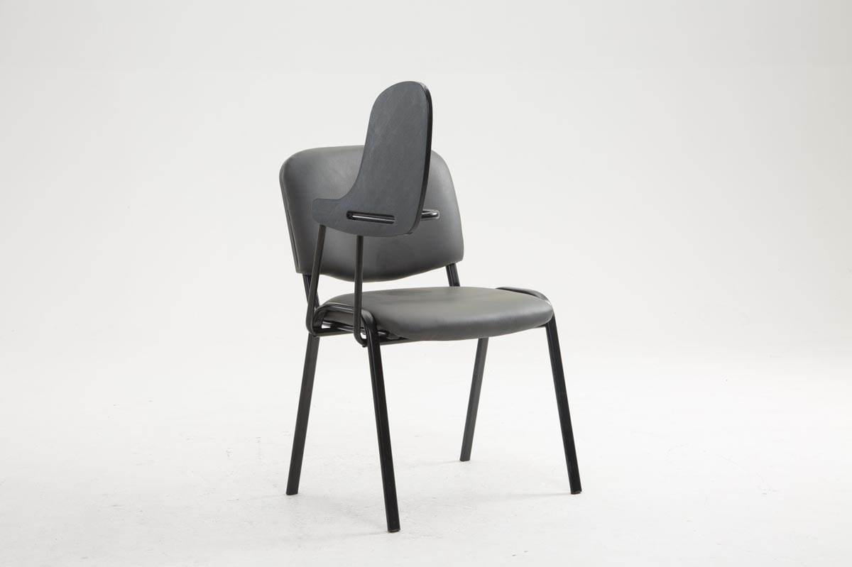 Sedia Ken in similpelle con tavolino ribaltabile