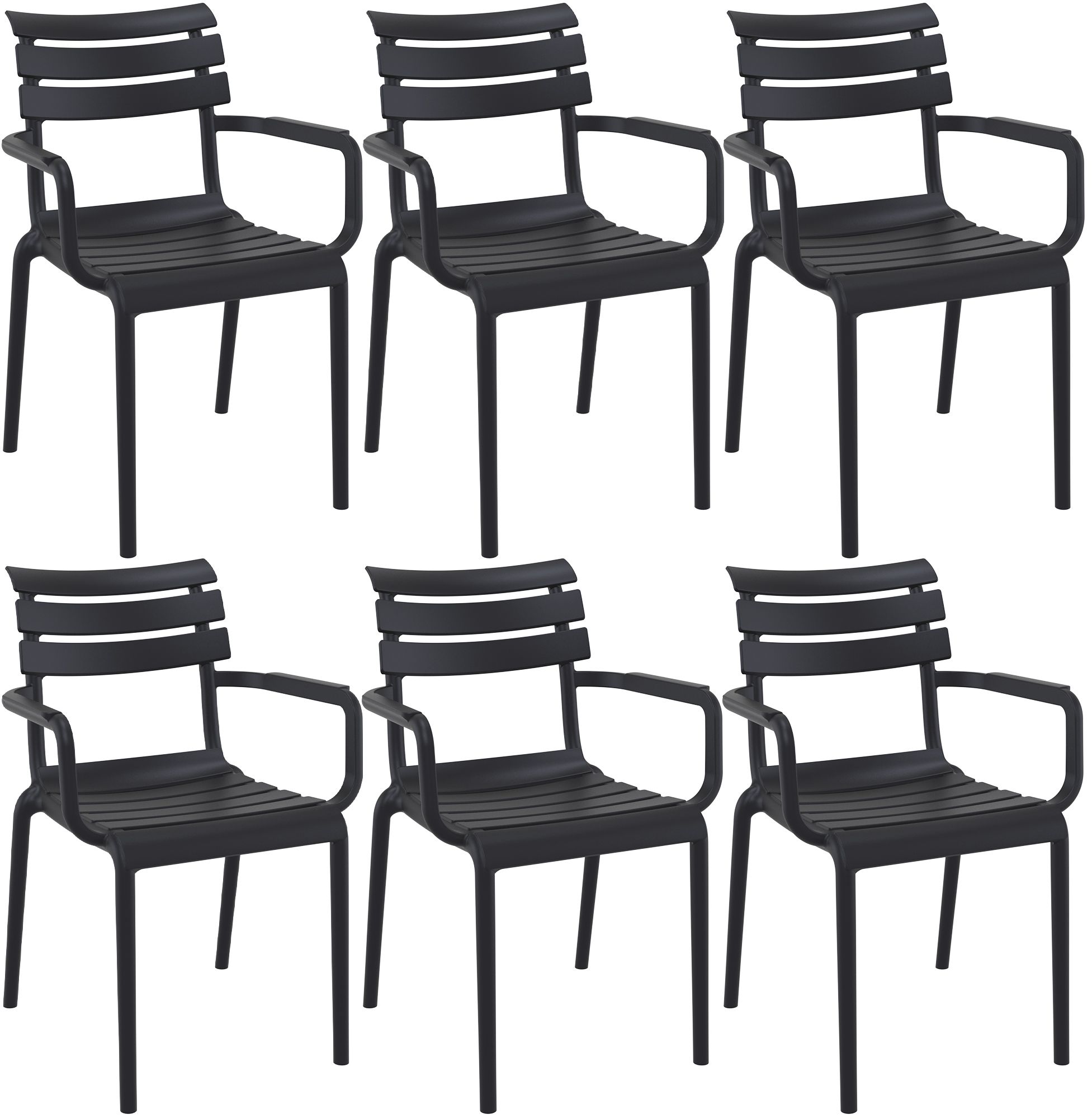 Set da 6 sedie da giardino Paris