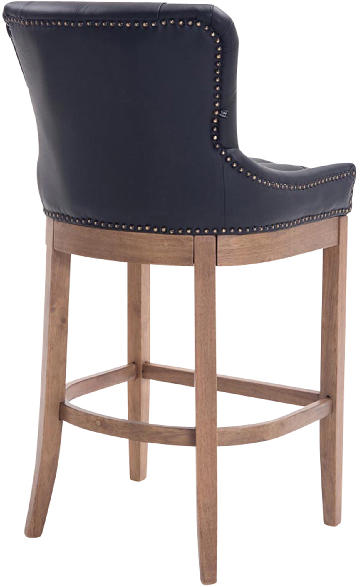 Sgabello Lakewood vera pelle antico-chiaro