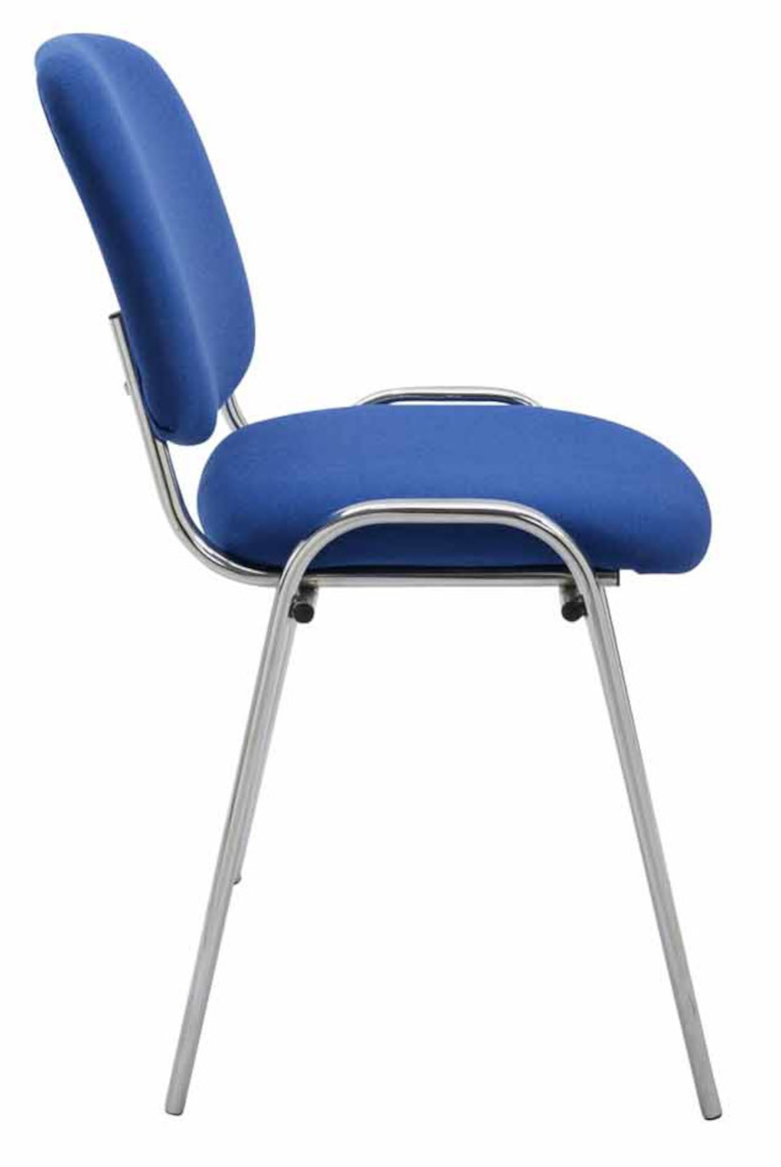 Set di 4 sedie Ken Chrome in tessuto