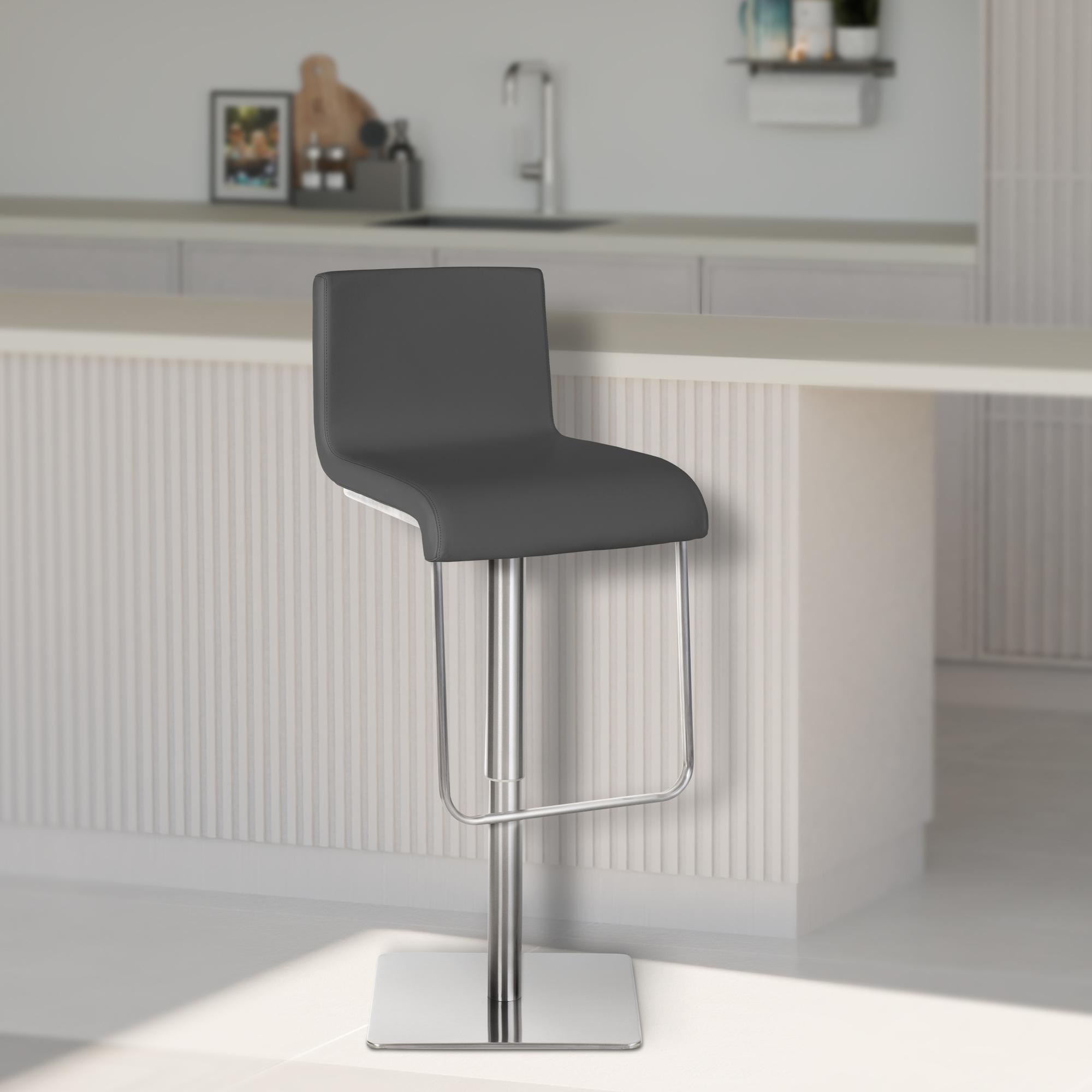 Set di 2 sgabelli da bar Limon rivestimento in similpelle
