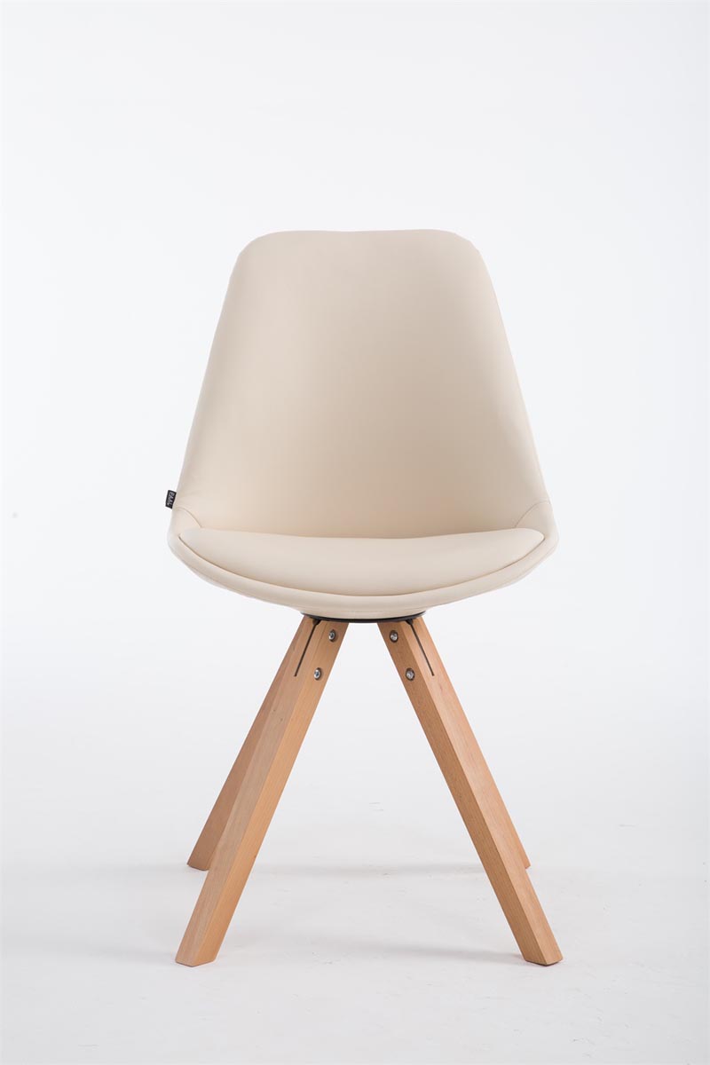 Sedia pranzo Laval in similpelle gambe quadrate