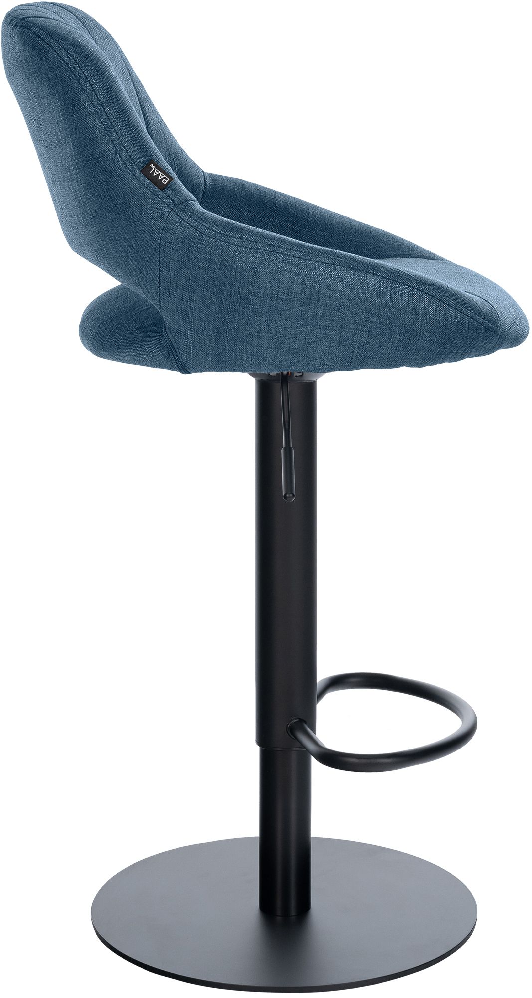 Sgabello da bar Milet nero con base extra pesante