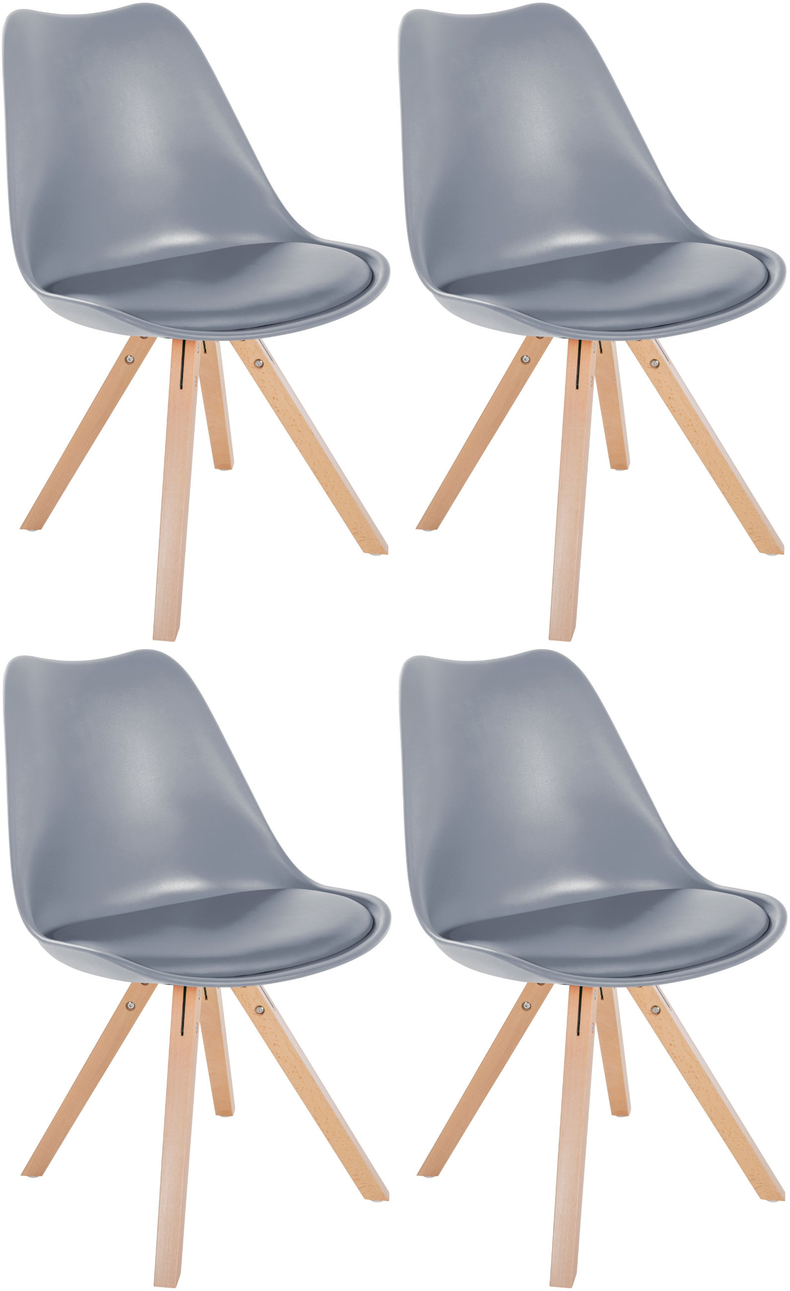 Set di 4 sedie Sofia Plastic