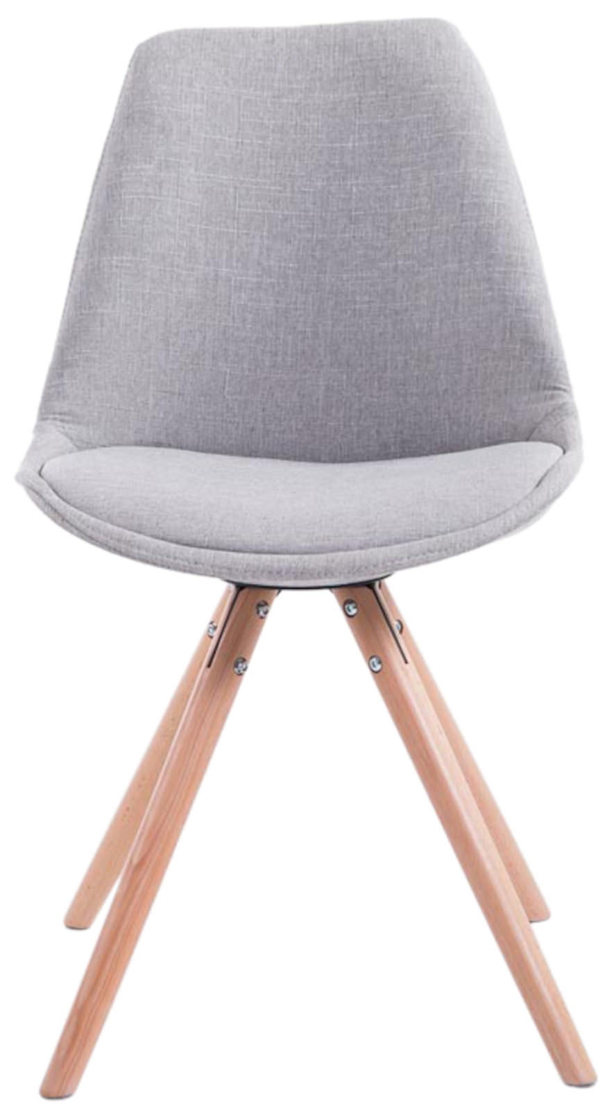 Set di 4 sedie per visitatori Toulouse Fabric Round