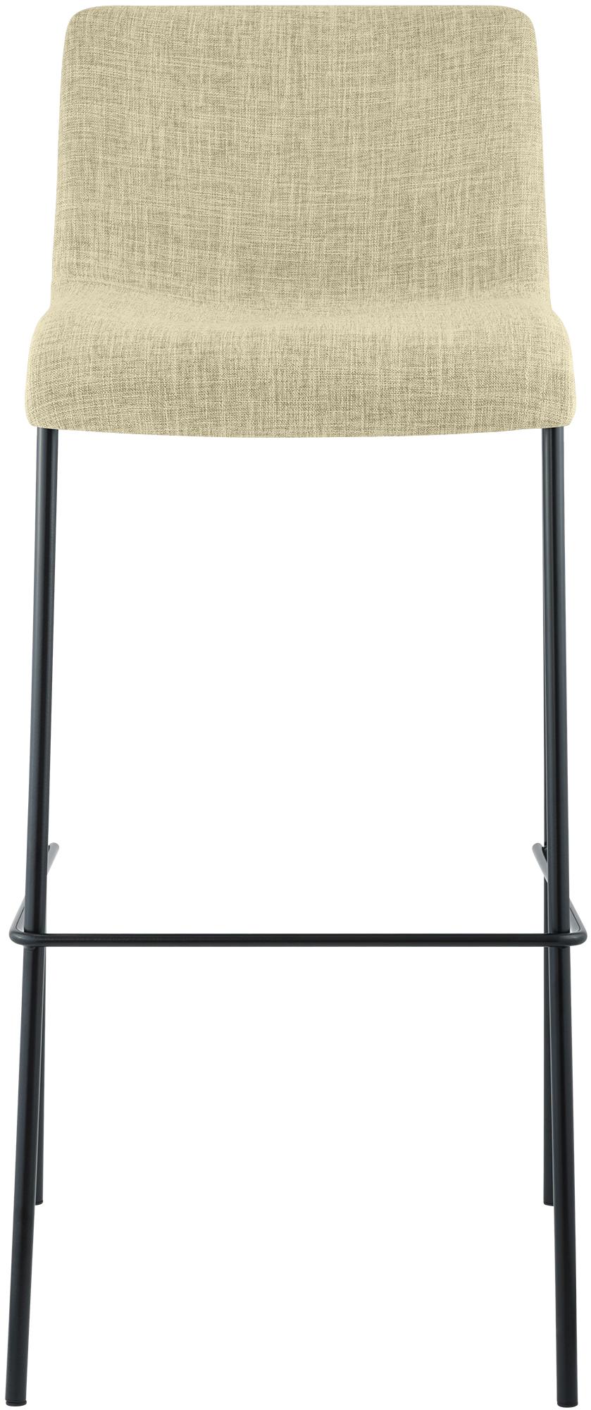 Sgabello da bar Hover in tessuto con base a quattro gambe