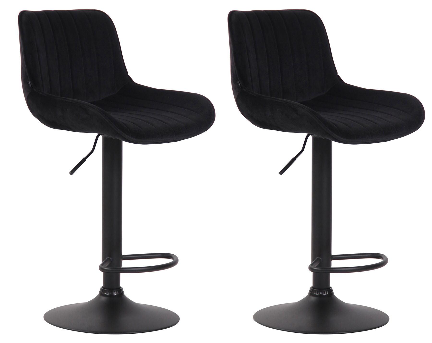 Set di 2 sgabelli da bar Lentini Velvet