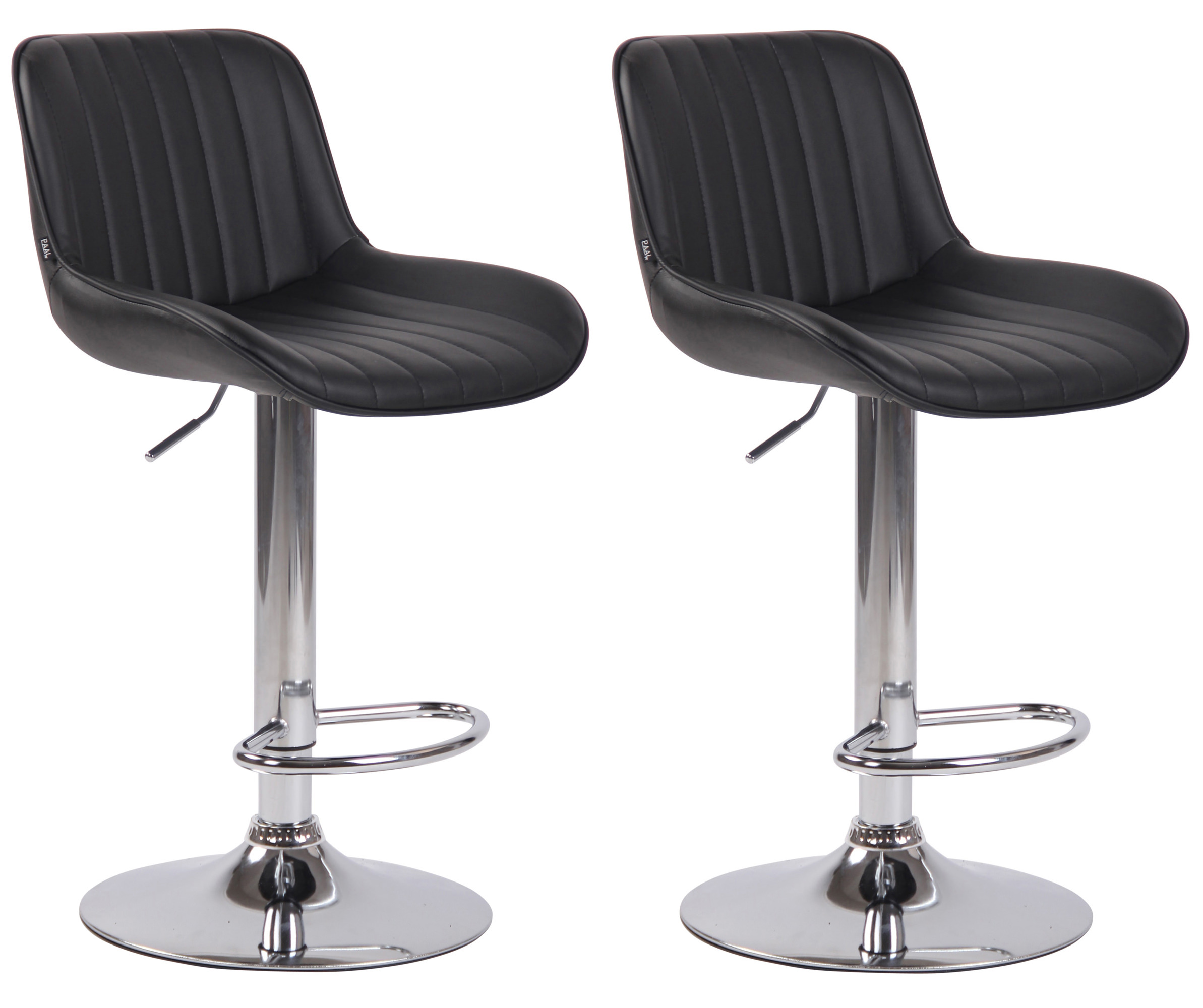 Set di 2 sgabelli da bar Lentini in similpelle