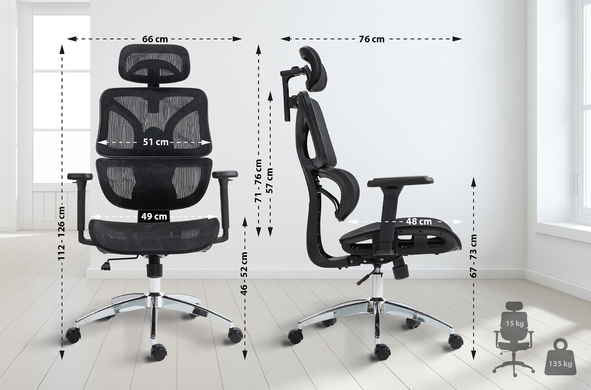 Sedia da ufficio Deshler