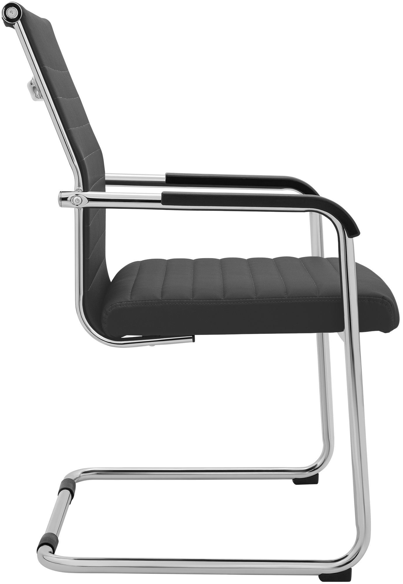 Sedia cantilever Hakon in similpelle