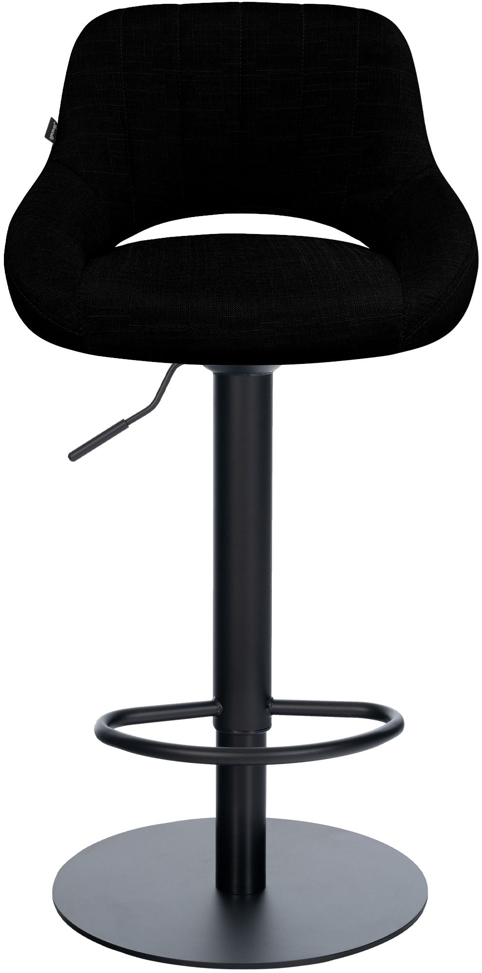 Sgabello da bar Milet nero con base extra pesante