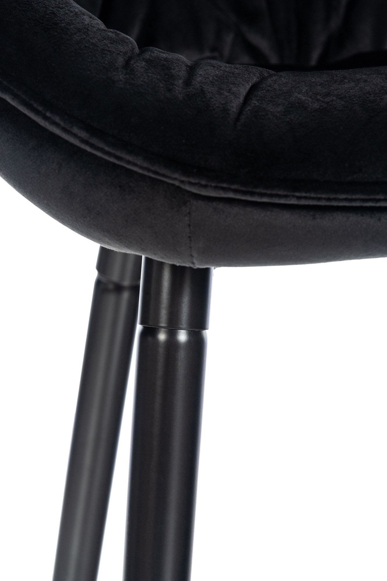 Sgabello da bar Gibson in velluto altezza seduta 76 cm