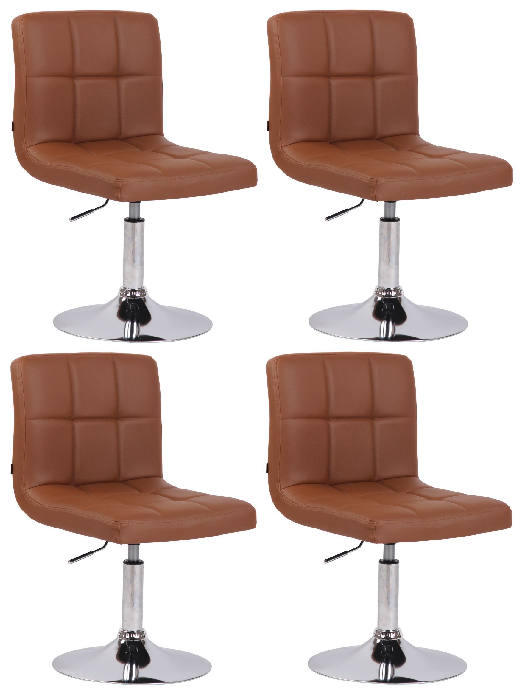 Set 4 sedie da lounge Palma similpelle