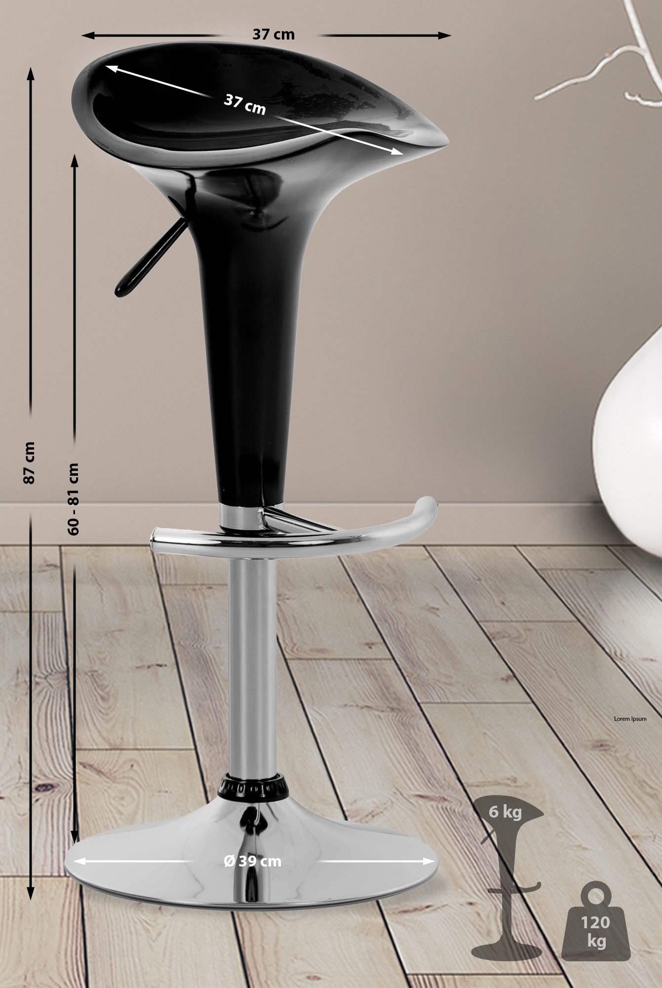 Sgabello Saddle