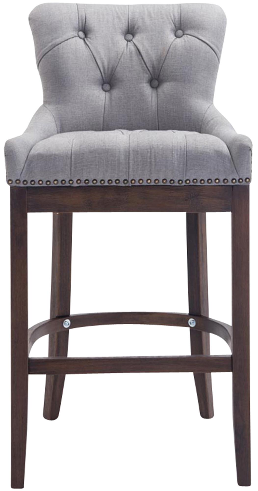 Sgabello Lakewood stoffa antico-scuro